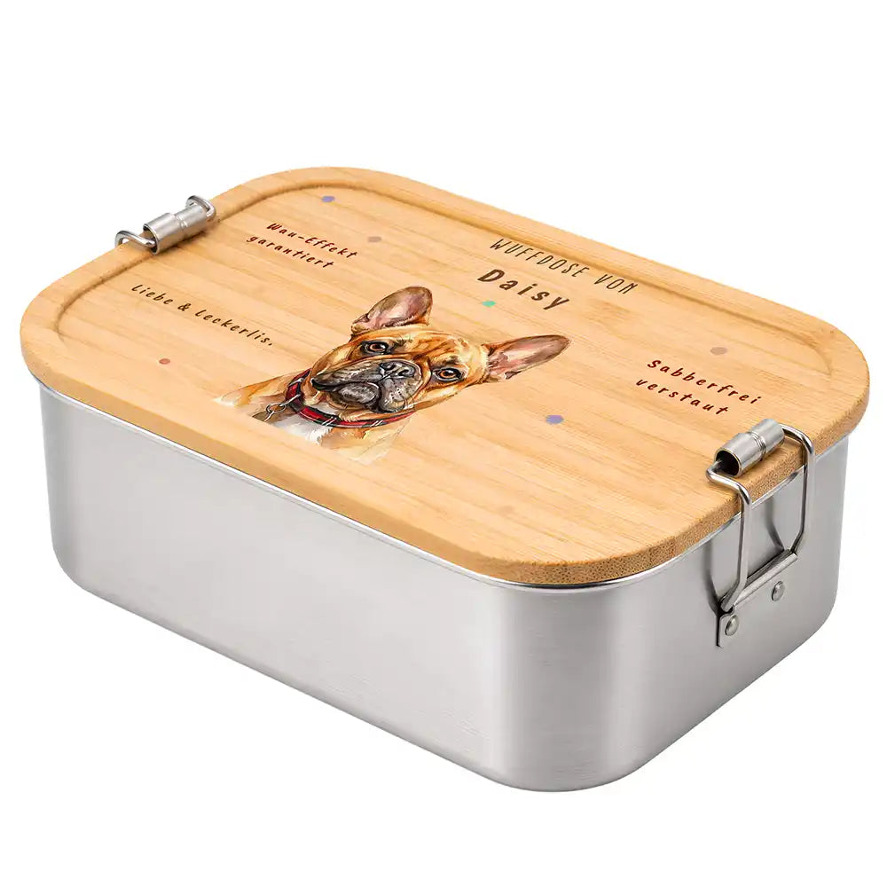 Personalisierte Leckerlidose Hund Wuffdose mit Knochen-Pfote – Personalisiert Hauptbild 3