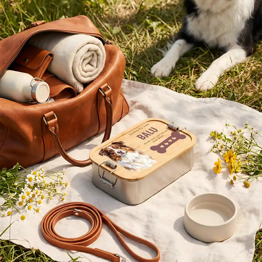 Personalisierte Leckerlidose Hund Pfötchen mit Knochen – Foto-Personalisiert Lifestyle 4
