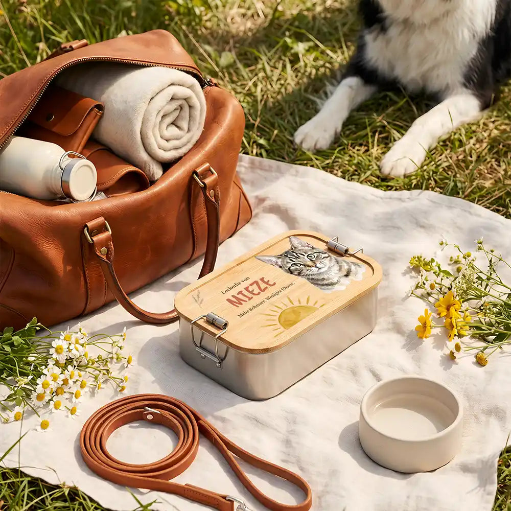 Personalisierte Leckerlidose Katze Schnurr-Snacks Sonnenaufgang – Foto-Personalisiert Lifestyle 4