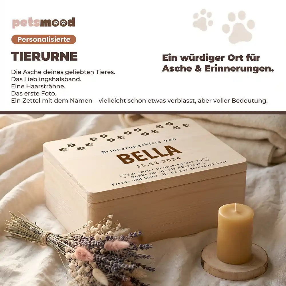 Tierurne Holz – Pfotenspur, Platz für Asche und Erinnerungen